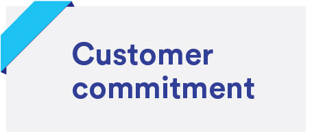 Customer commitment banner