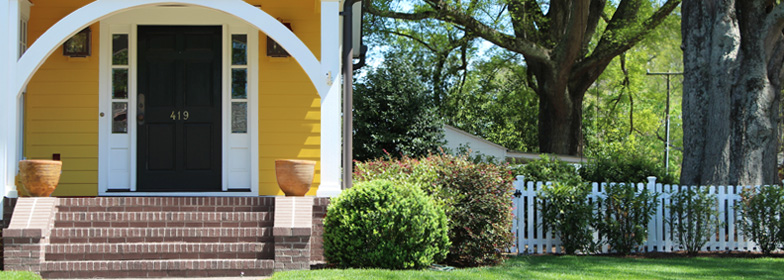 Front porch outside of home