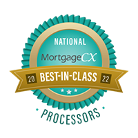 MortgageCX Processors MortgageCX Processors award logo