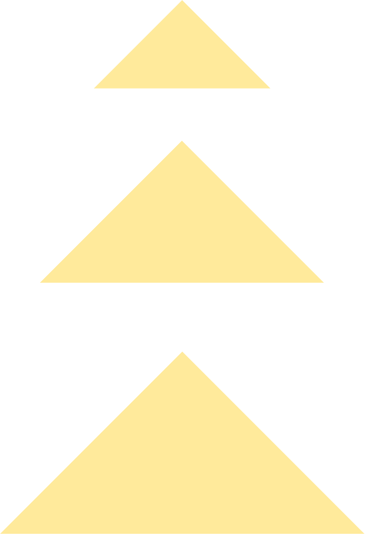 Three triangles pointing up