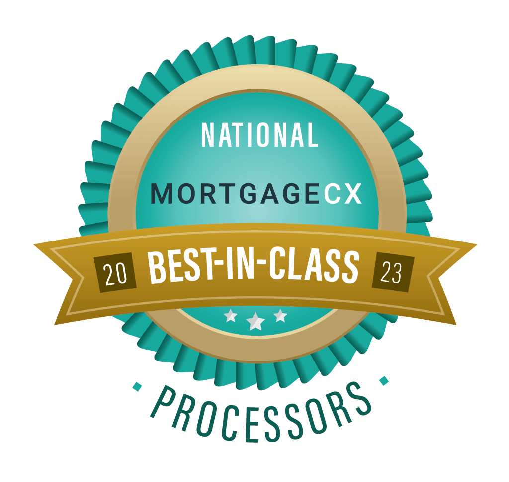 MortgageCX Processors award